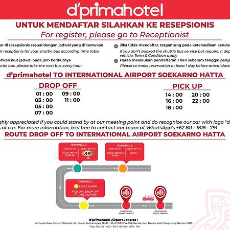 D'Primahotel Airport Jakarta 1 Tangerang Exterior foto